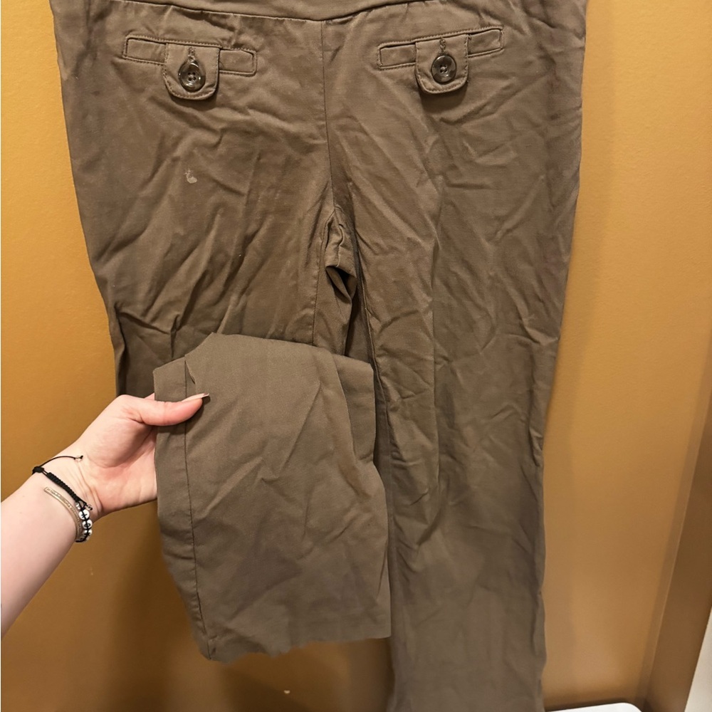Source Unknown Olive Green Women's Dress Pants